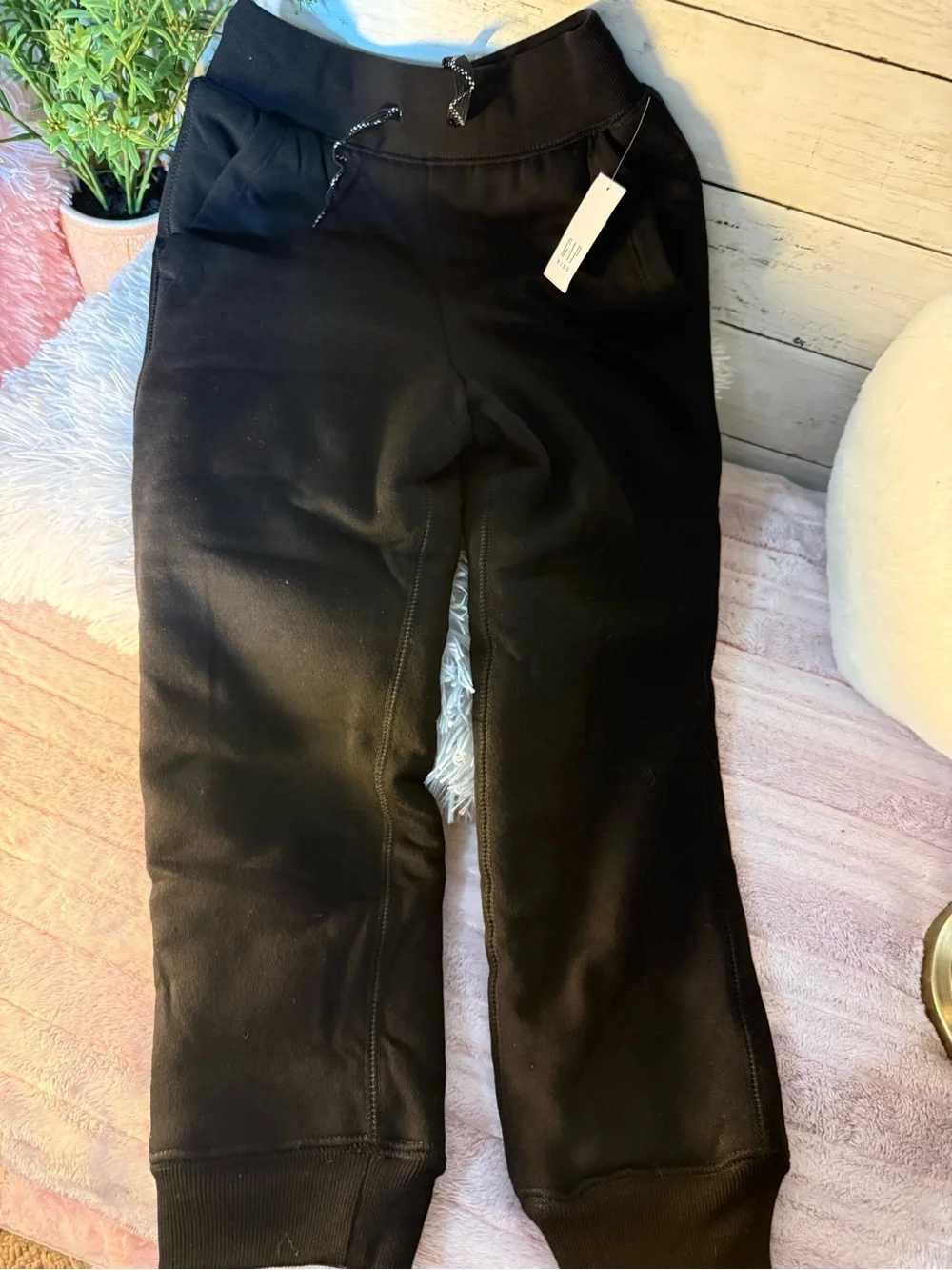 GAP Kids Black Jogger Sweatpants